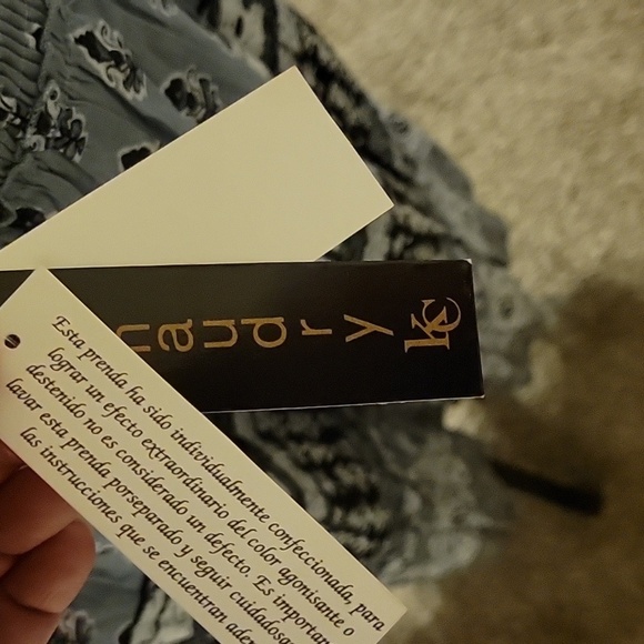 Bohemian Light Blue and Black Skirt NWT - Picture 10 of 10